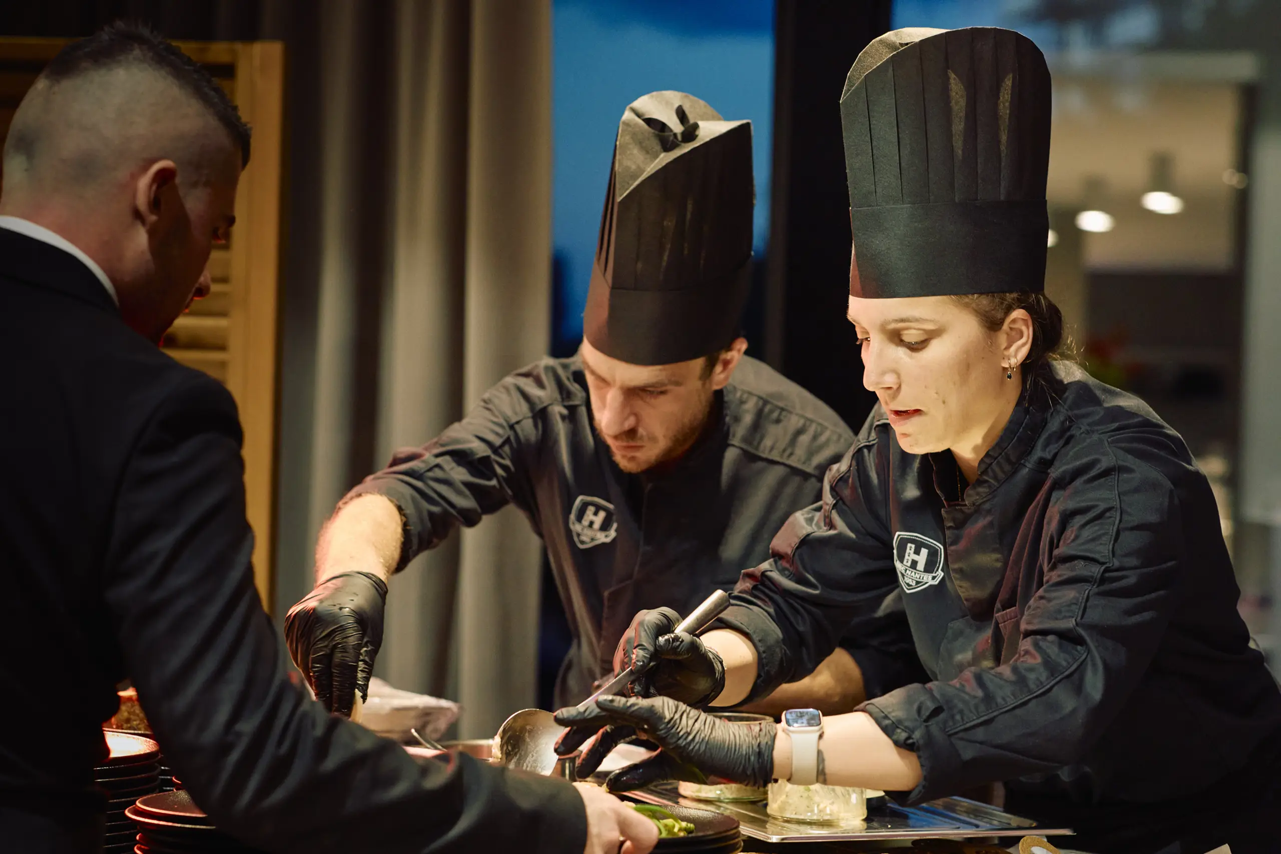 traiteur équipe cuisine pour un VIP de club de sport